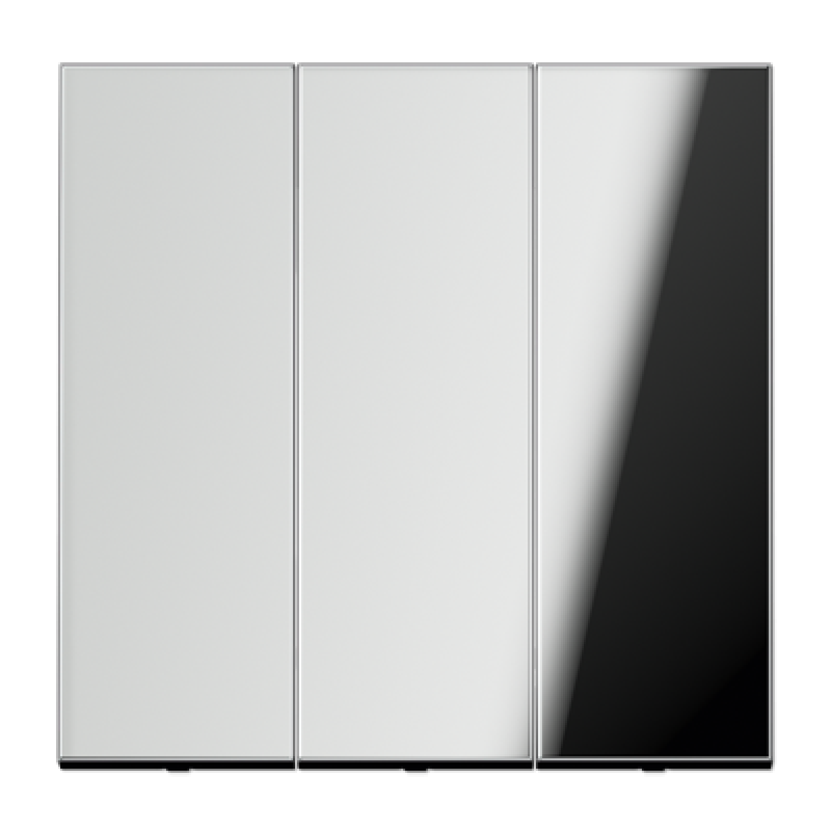 Tecla triple LS cromado