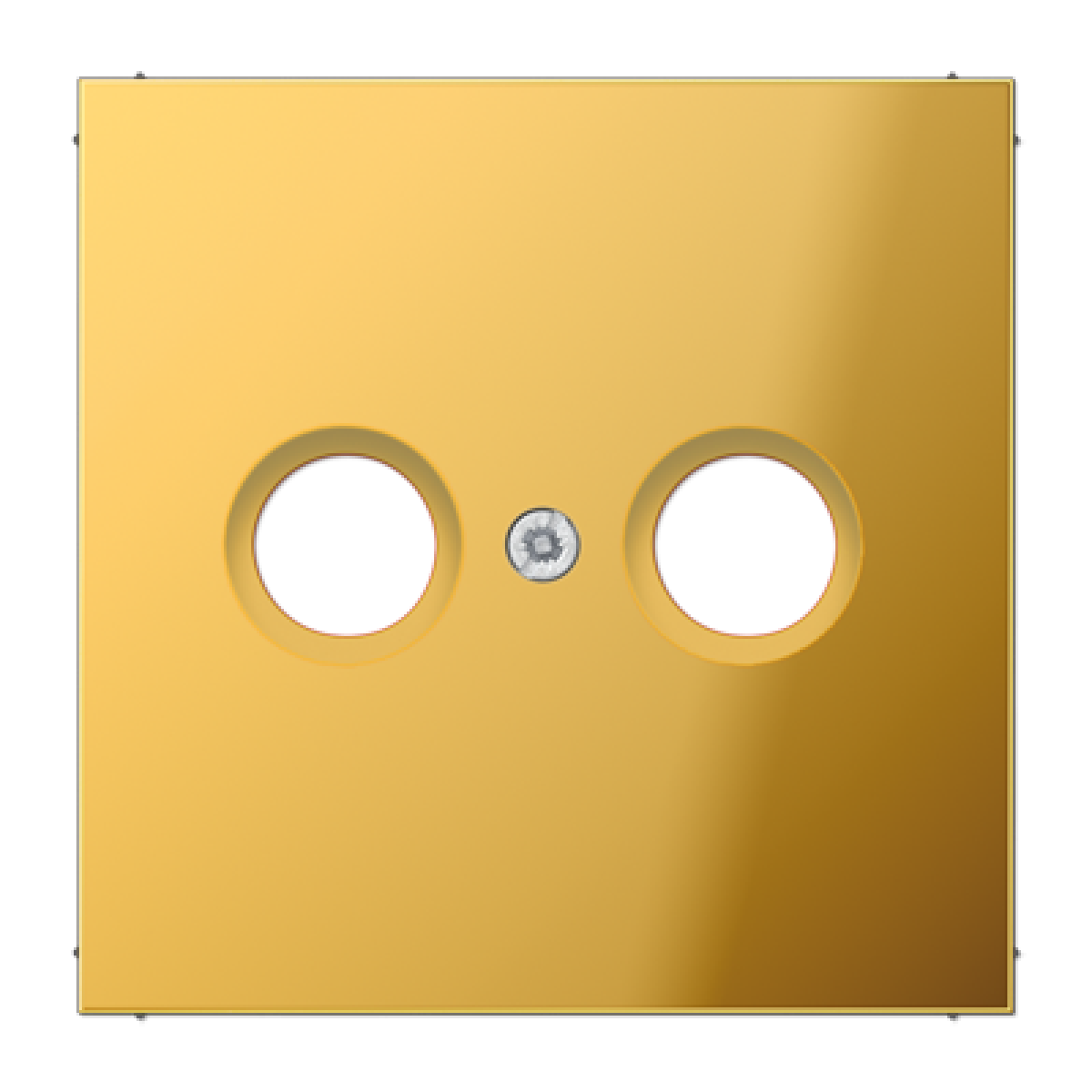 Placa toma TV. LS dorado