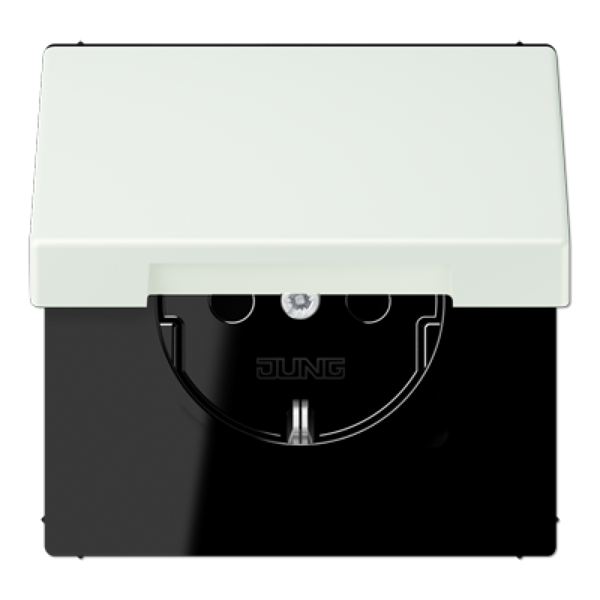 Enchufe con tapa abatible. LC32024