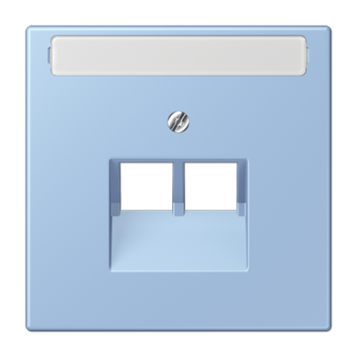 Placa central teléfono x2 inscr. LC32021