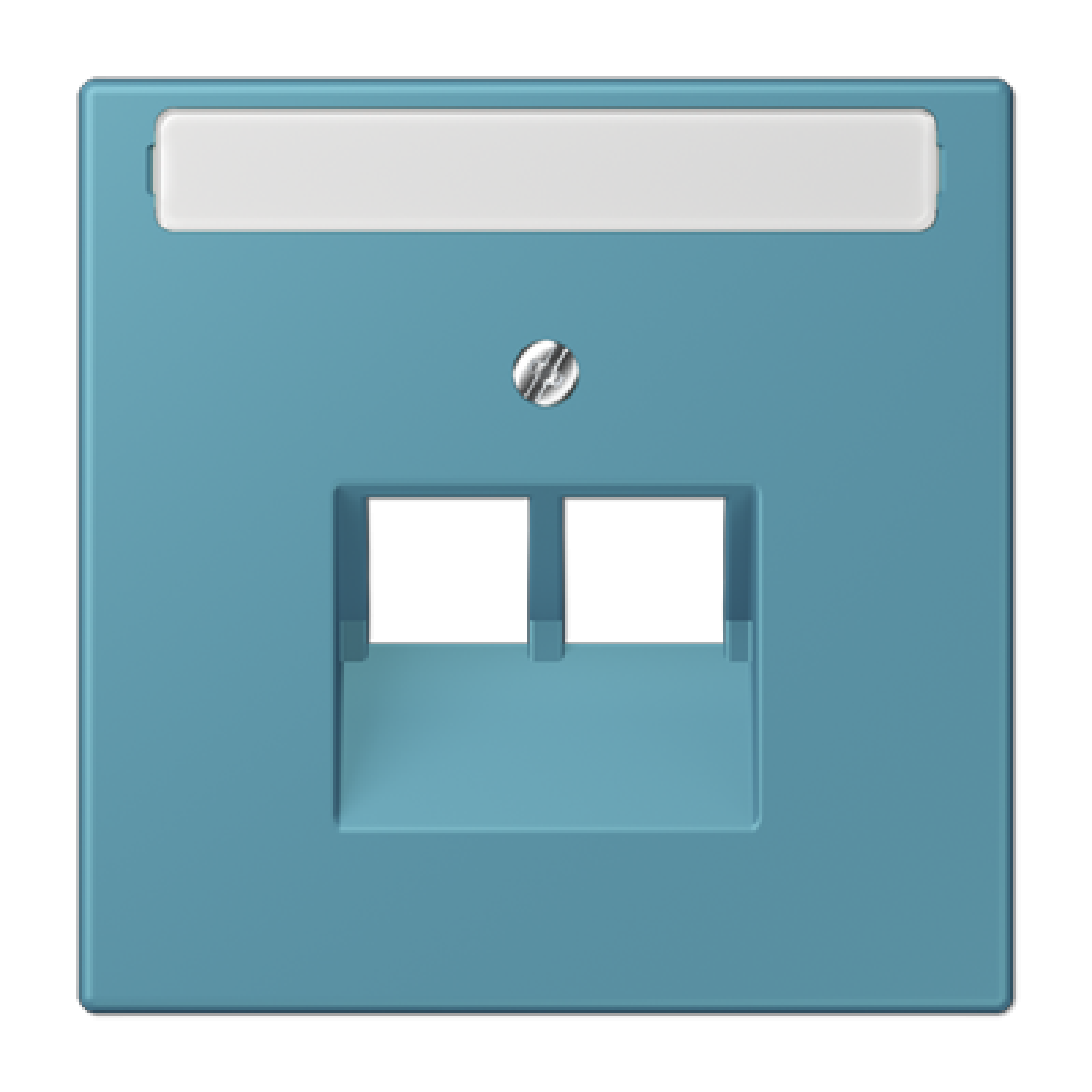 Placa central teléfono x2 inscr. LC32031