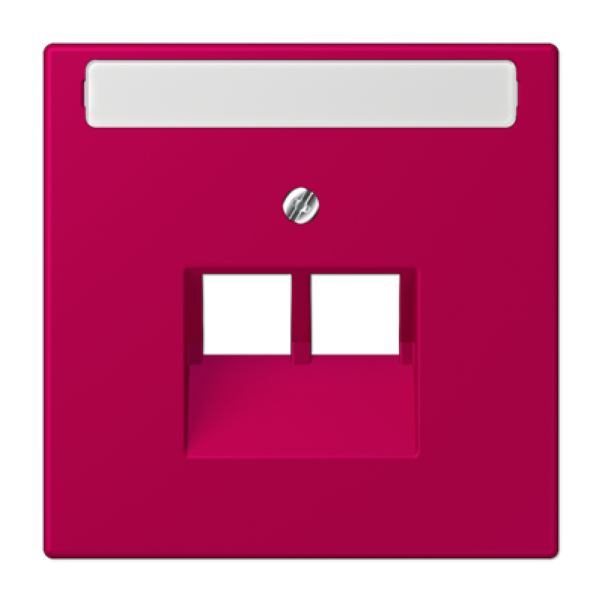 Placa central teléfono x2 inscr. LC32101