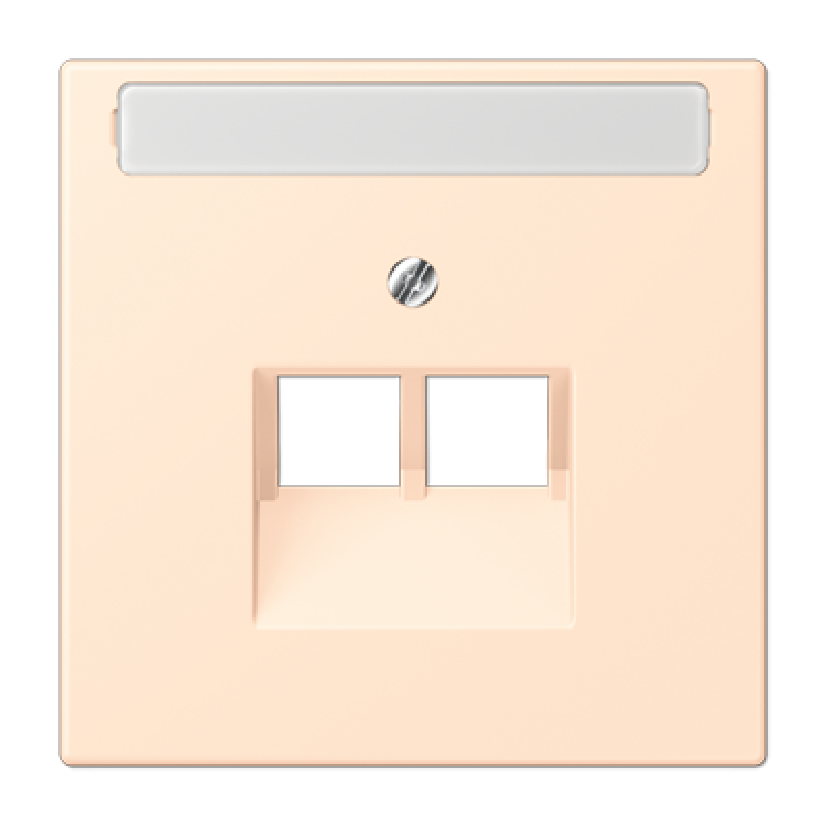 Placa central teléfono x2 inscr. LC32123