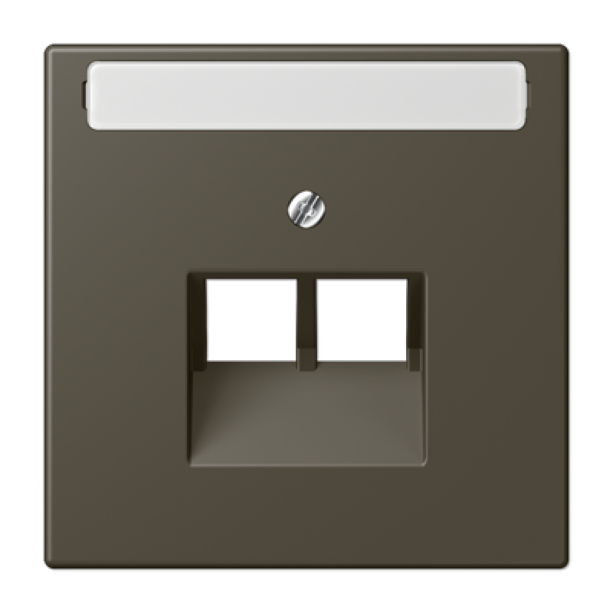 Placa central teléfono x2 inscr. LC32140