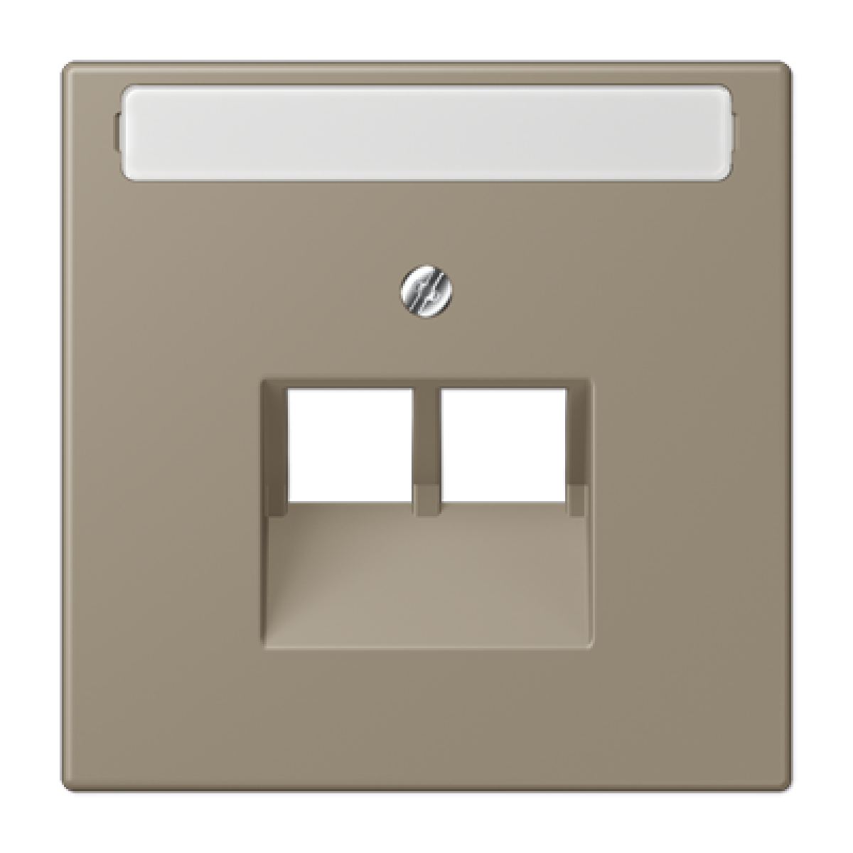 Placa central teléfono x2 inscr. LC32141