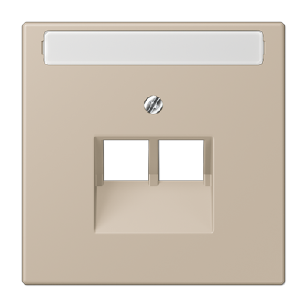 Placa central teléfono x2 inscr. LC32142