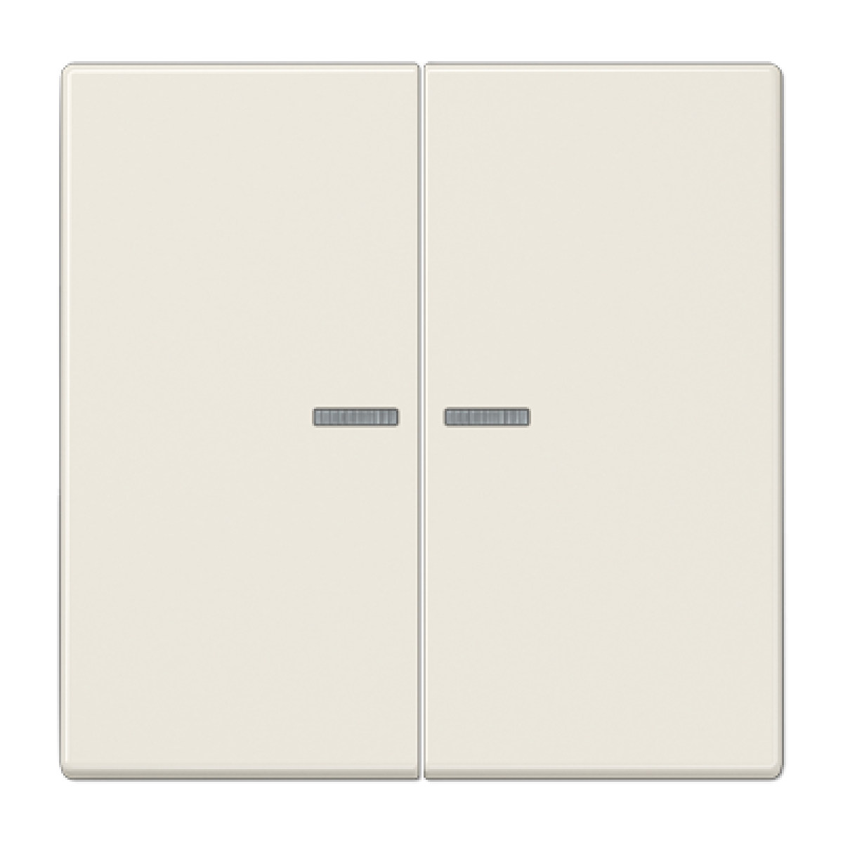 Tecla doble con visor JH LS bl marfil