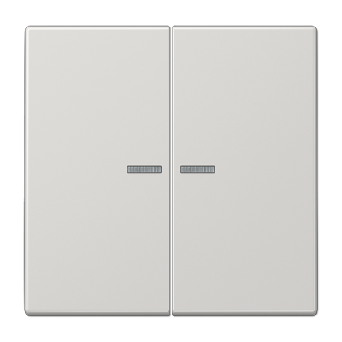 Tecla doble con visor JH LS gris claro