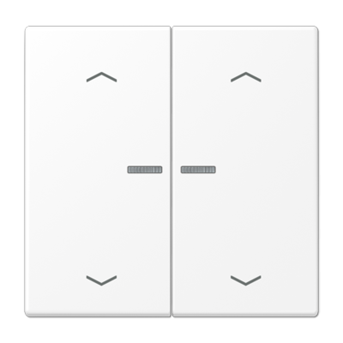 Tecla doble visorpers JH LS blanco mate