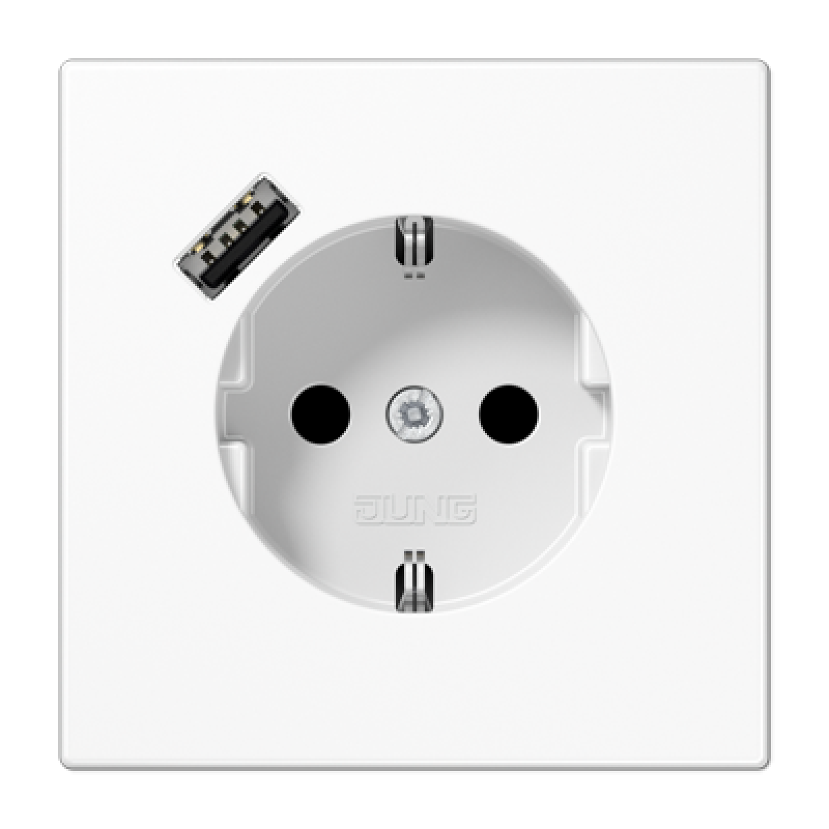 Enchufe SCHUKO c USB-A LS bl. alpi