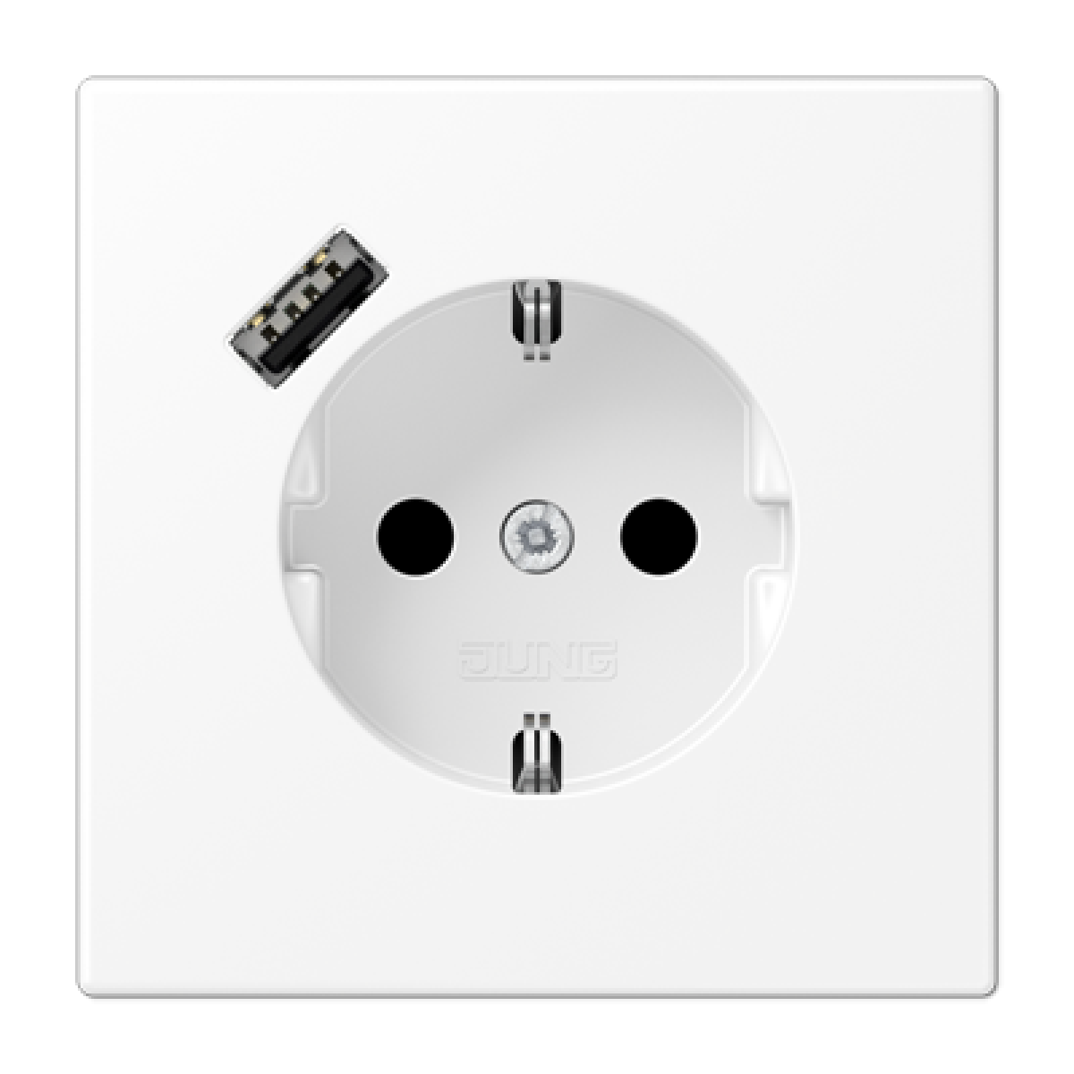 Enchufe SCHUKO c USB-A LS bl. mate