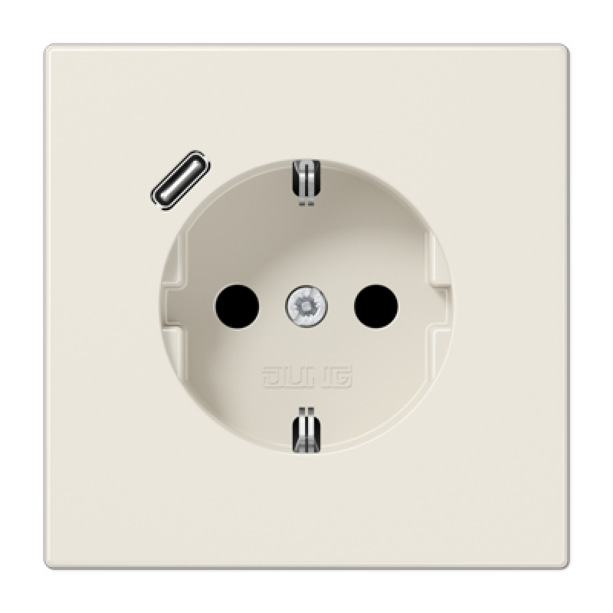 Enchufe SCHUKO c USB-C LS bl.