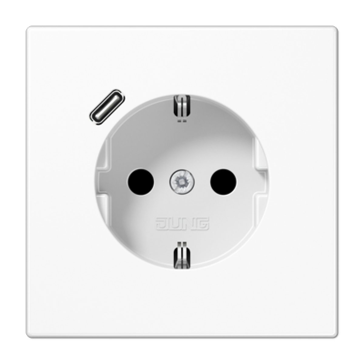 Enchufe SCHUKO c USB-C LS bl. alpi