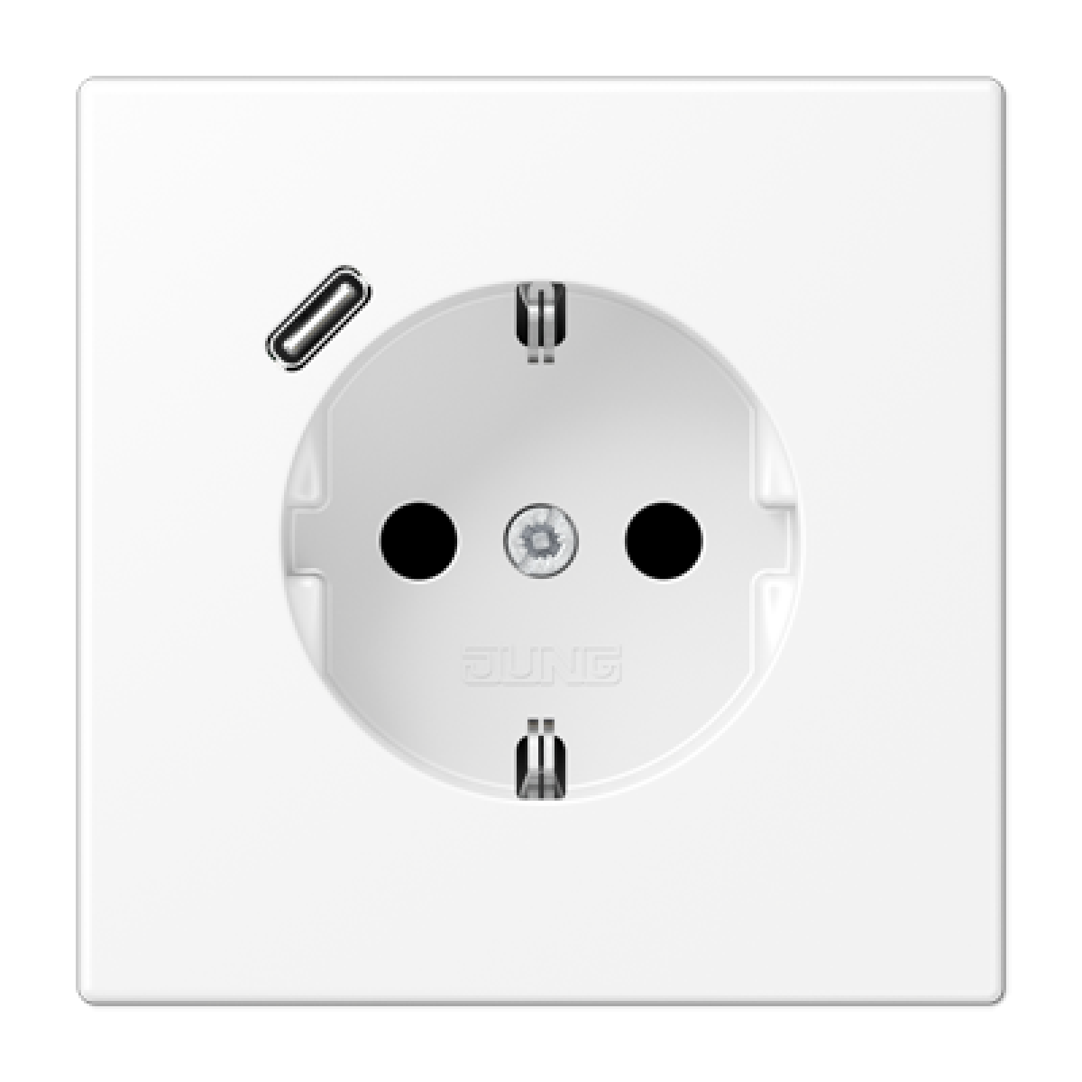 Enchufe SCHUKO c USB-C LS bl. mate