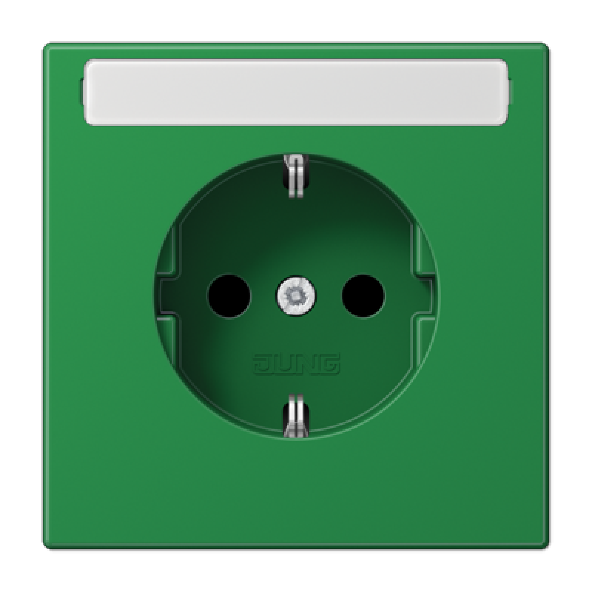 Enchufe SCHUKO inscr. prot. LS verde