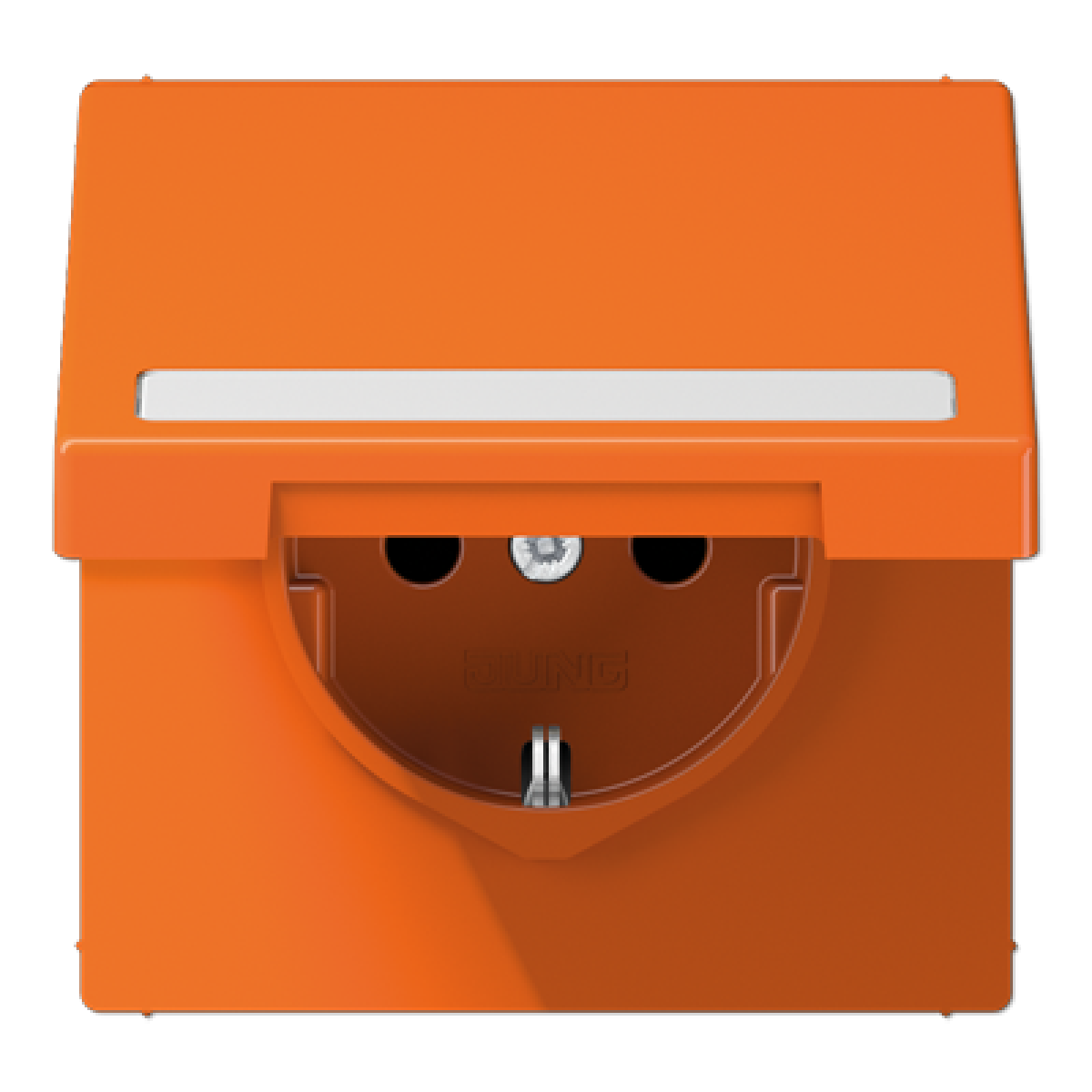 Enchufe tapa abat. retroc. LS naranja