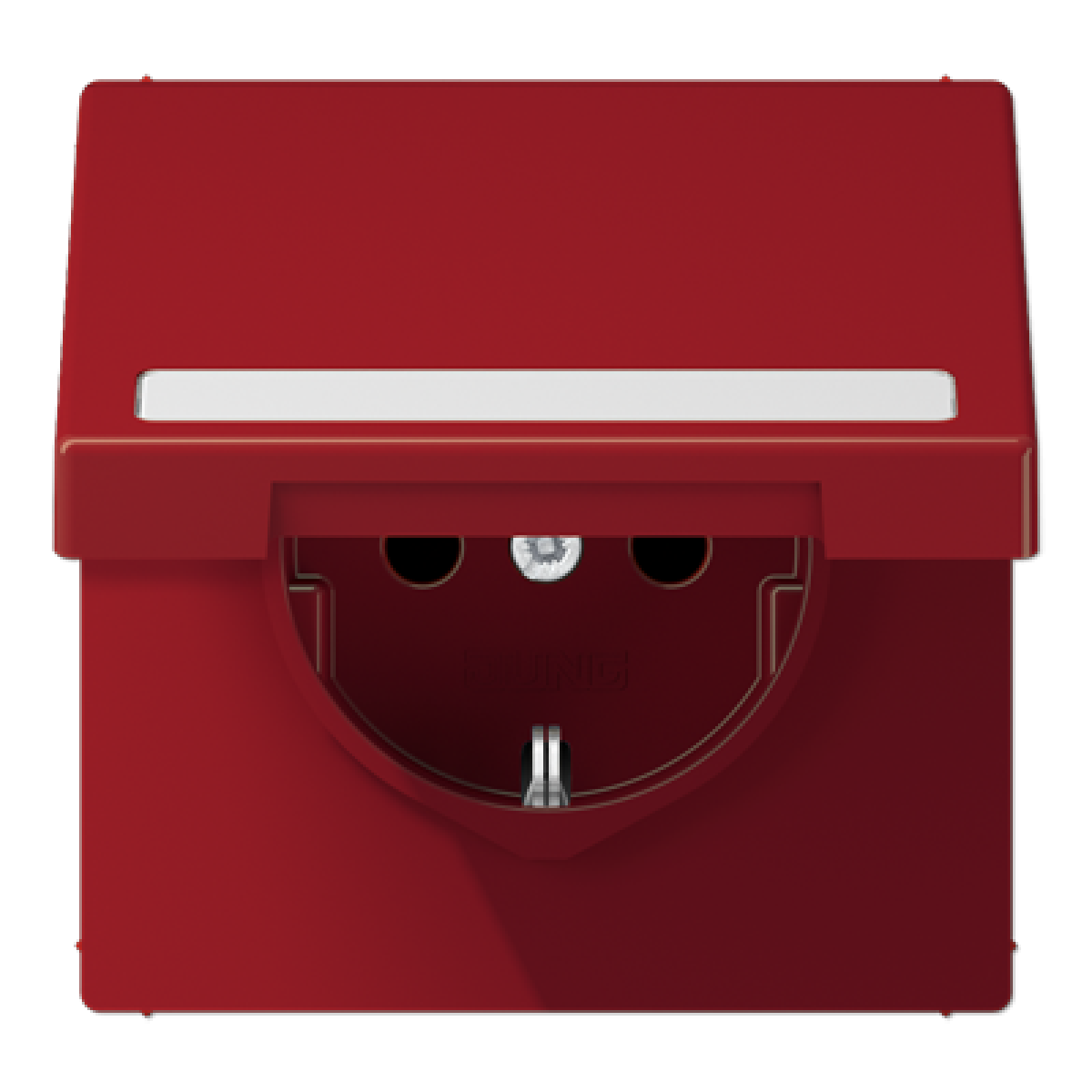 Enchufe tapa abat. retroc. LS rojo