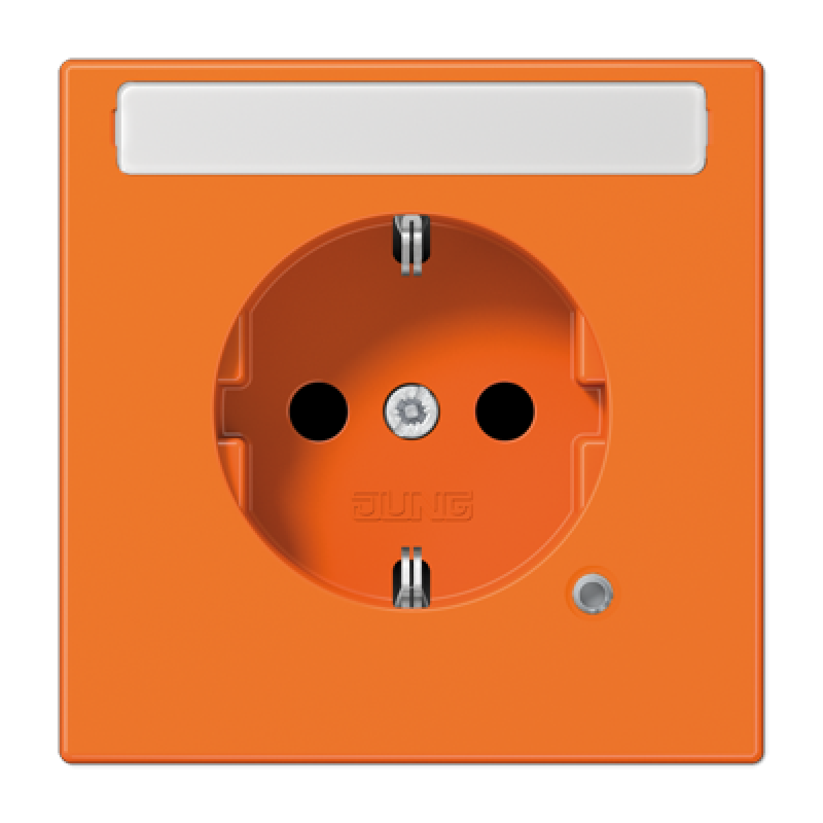 Enchufe SCHUKO inscr. LS naranja