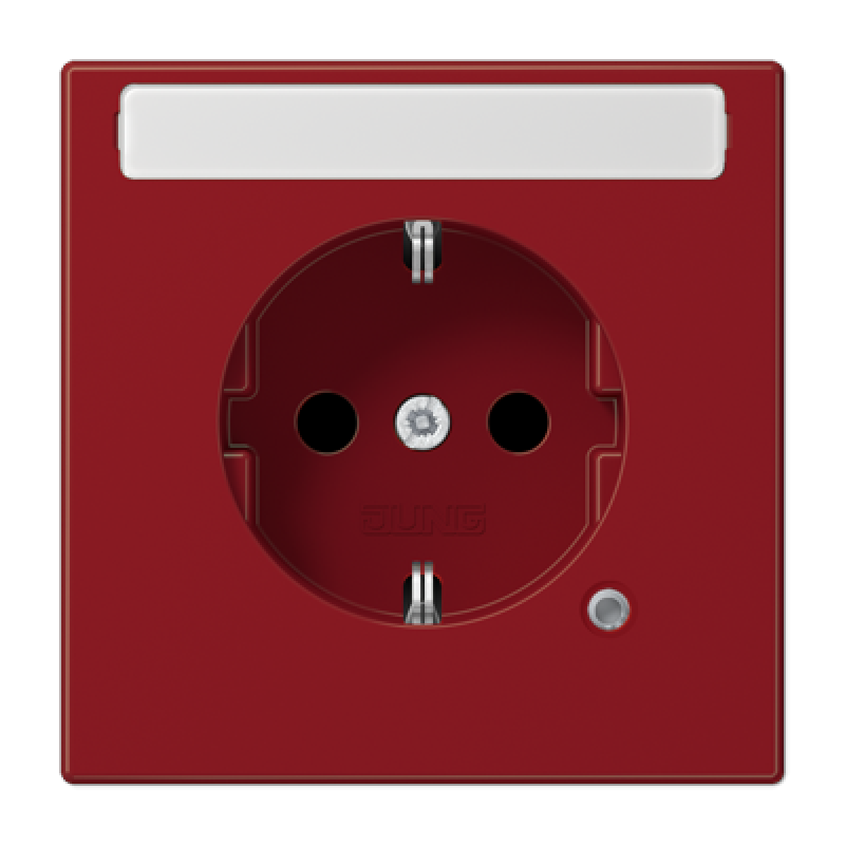 Enchufe SCHUKO inscr. LS rojo