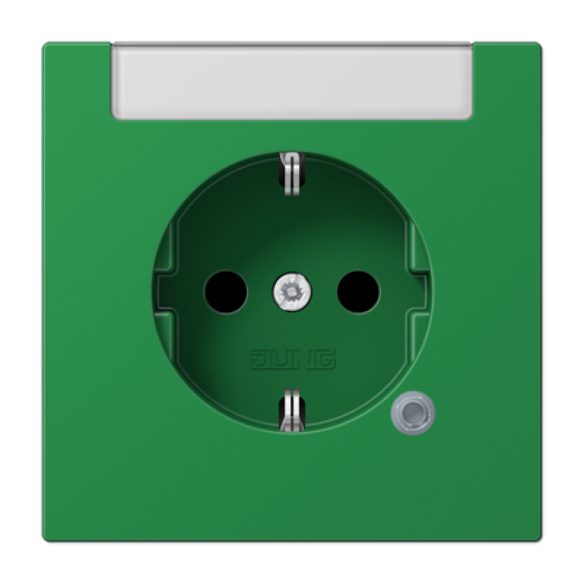 Enchufe SCHUKO inscr. LS verde