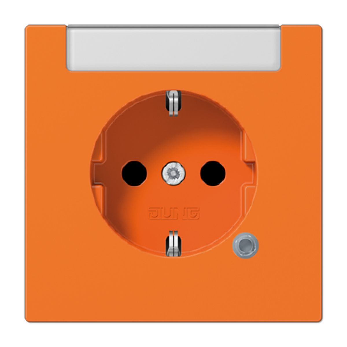 Enchufe SCHUKO inscr. LS naranja