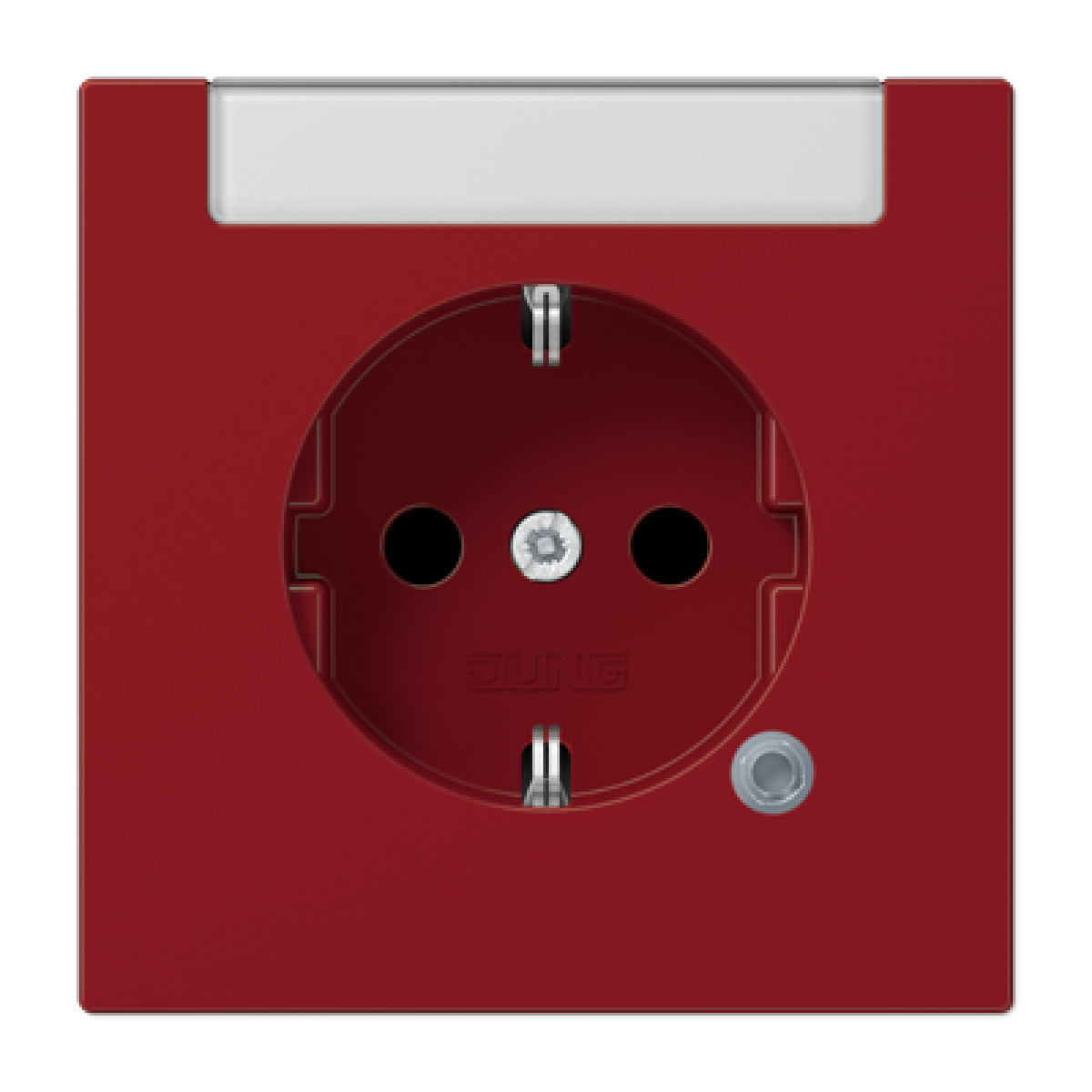 Enchufe SCHUKO inscr. LS rojo