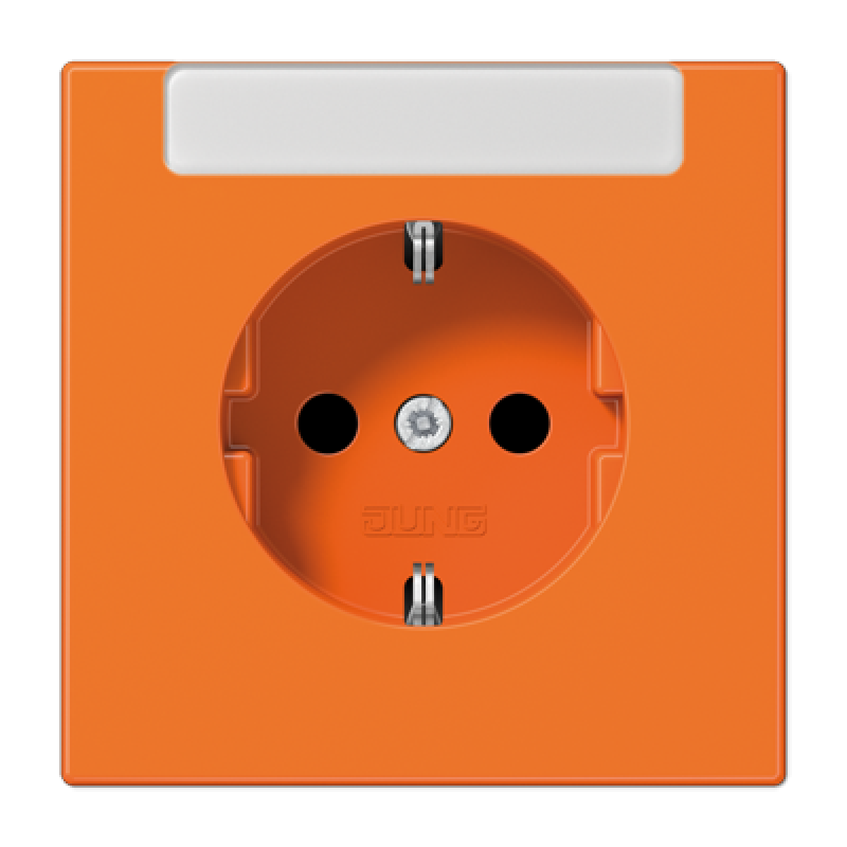 Enchufe SCHUKO inscr. LS naranja