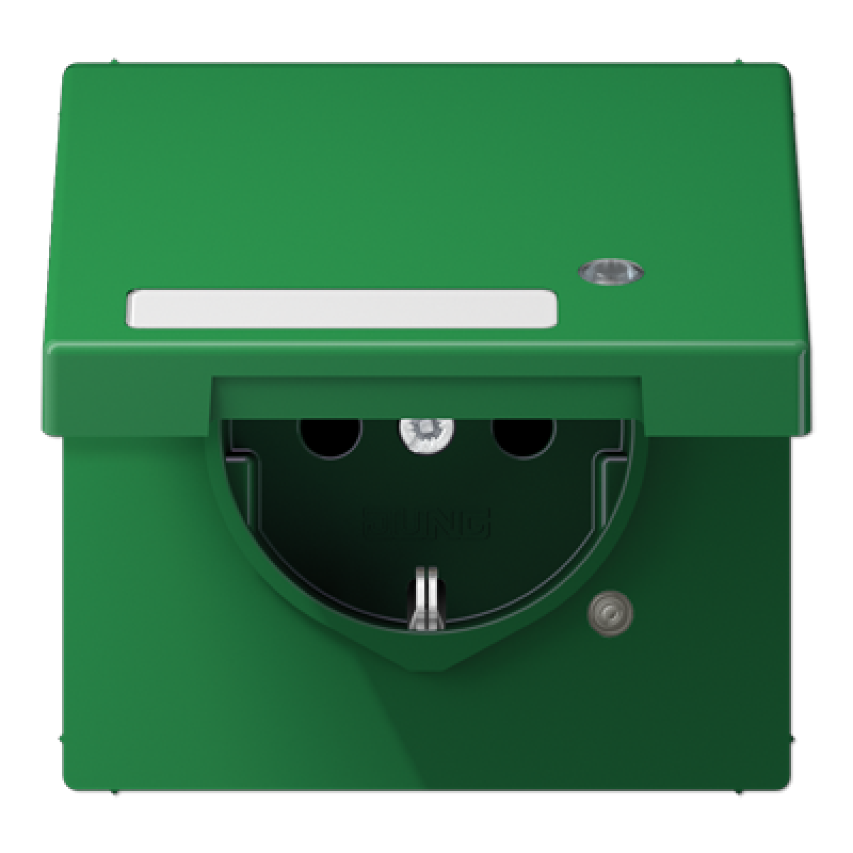 Enchufe t. abat. regl. inscr. LS verde