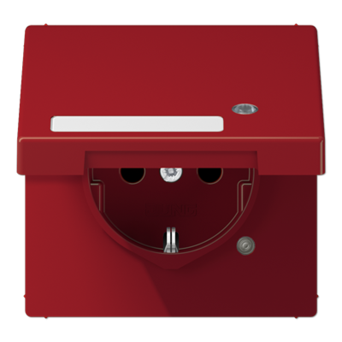 Enchufe t. abat. regl. inscr. LS rojo