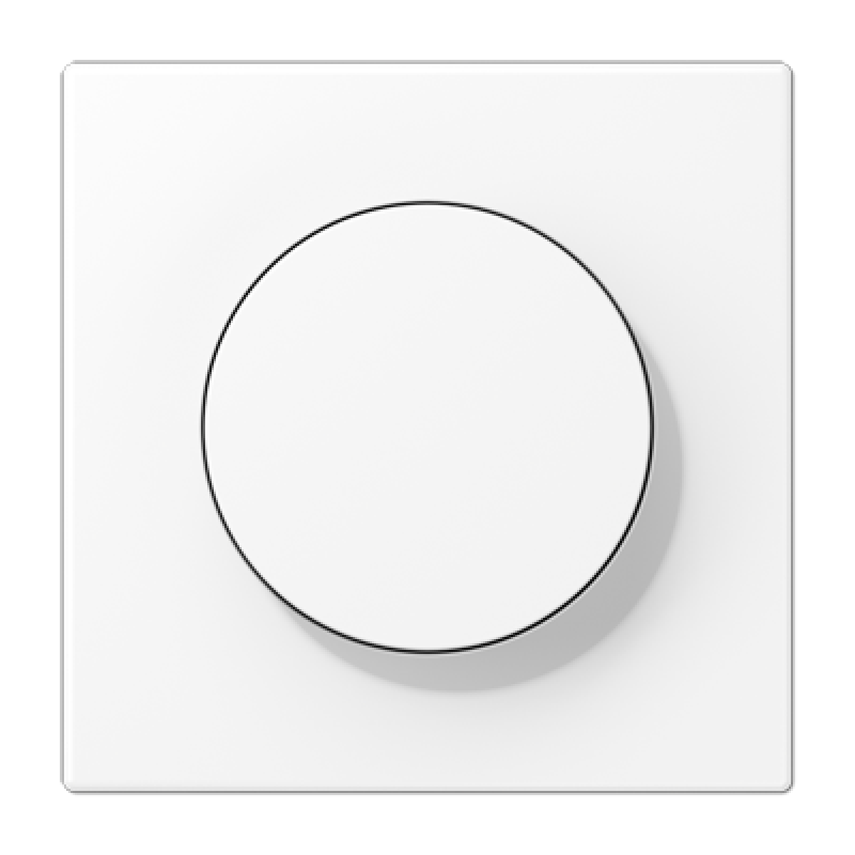 Placa botón giratorio. LS blanco mate