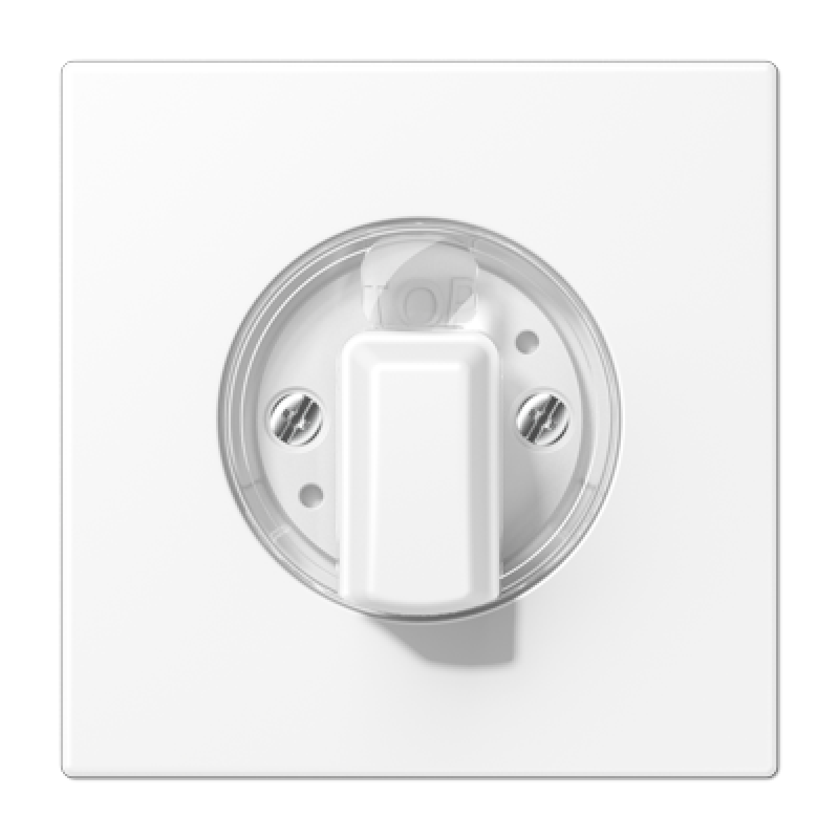 Placa central botón de mando LS bl. mate