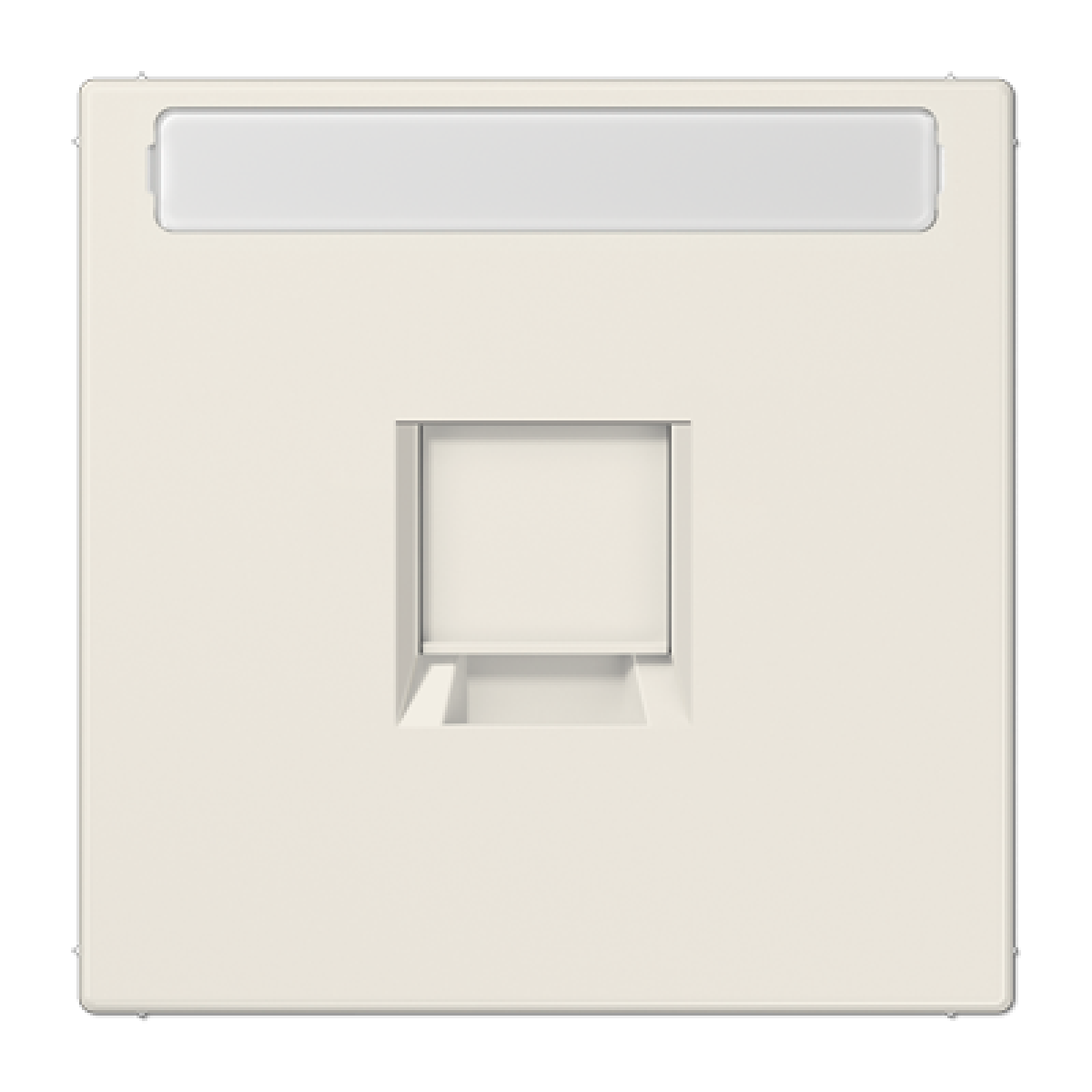 Placa Mod. Jack 1 toma inscr. LS bl.