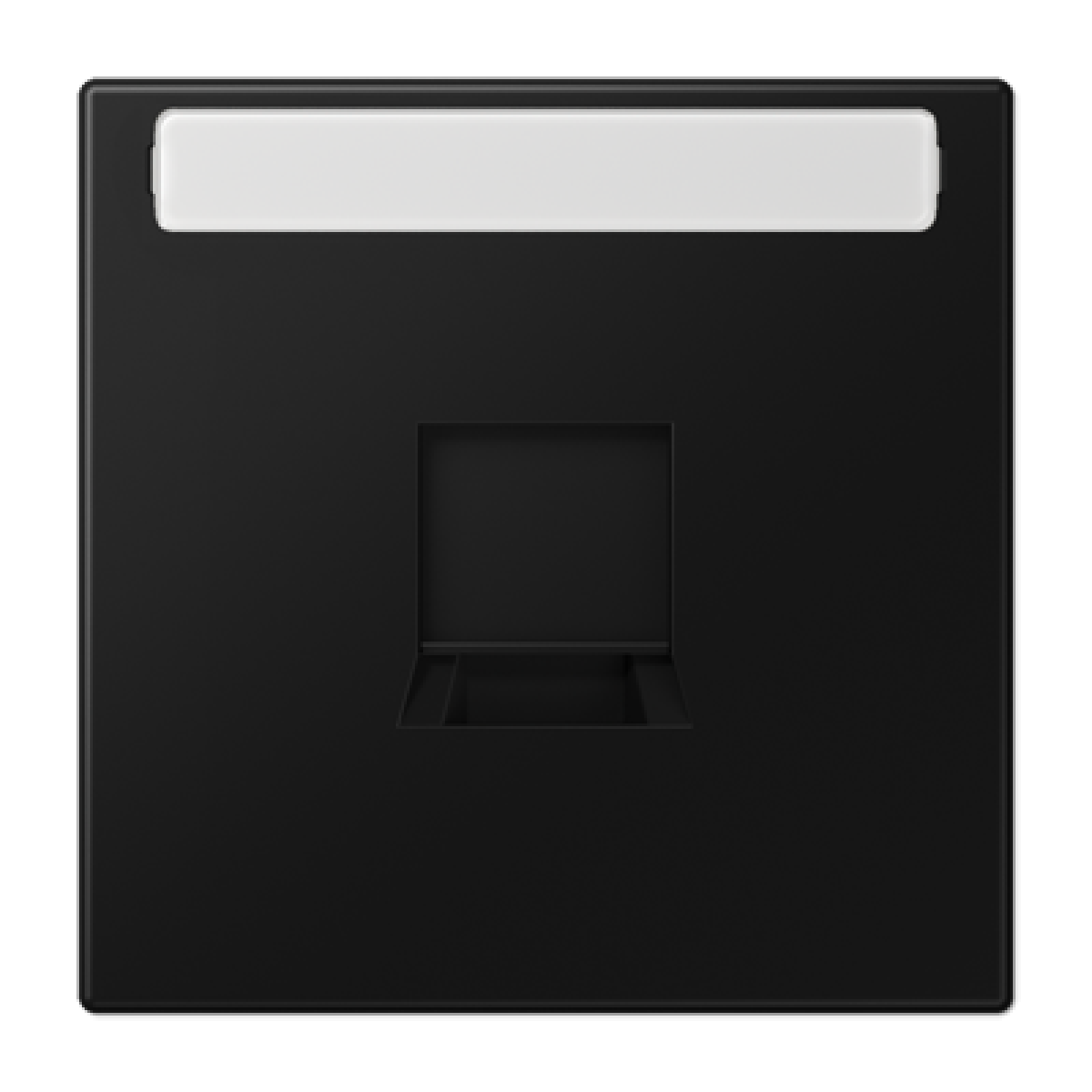 Placa Mod. Jack 1T inscr. LS negro mate