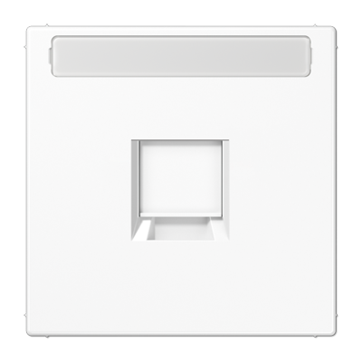 Placa Mod. Jack 1 toma inscr. LS bl alpi