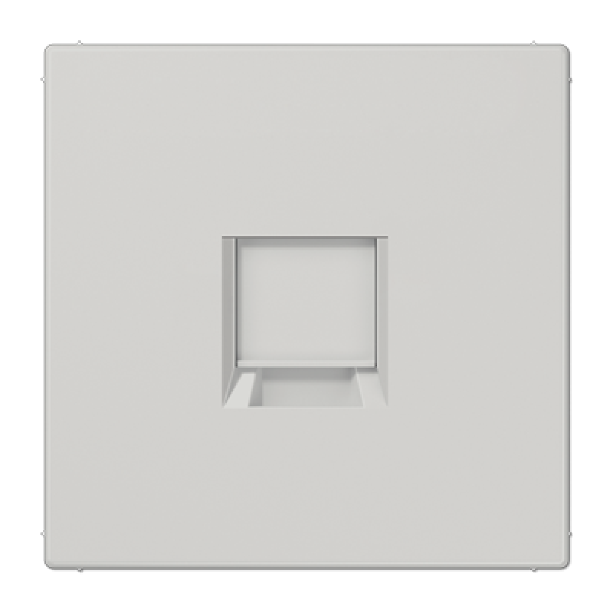 Placa Mod. Jack 1 toma LS gris cl