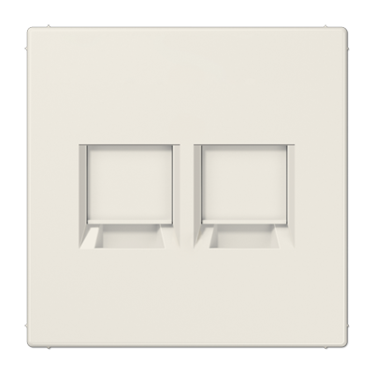 Placa Mod.Jack 2 tomas LS bl marfil