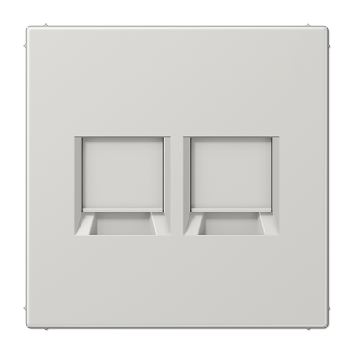 Placa Mod.Jack 2 tomas LS gris cl