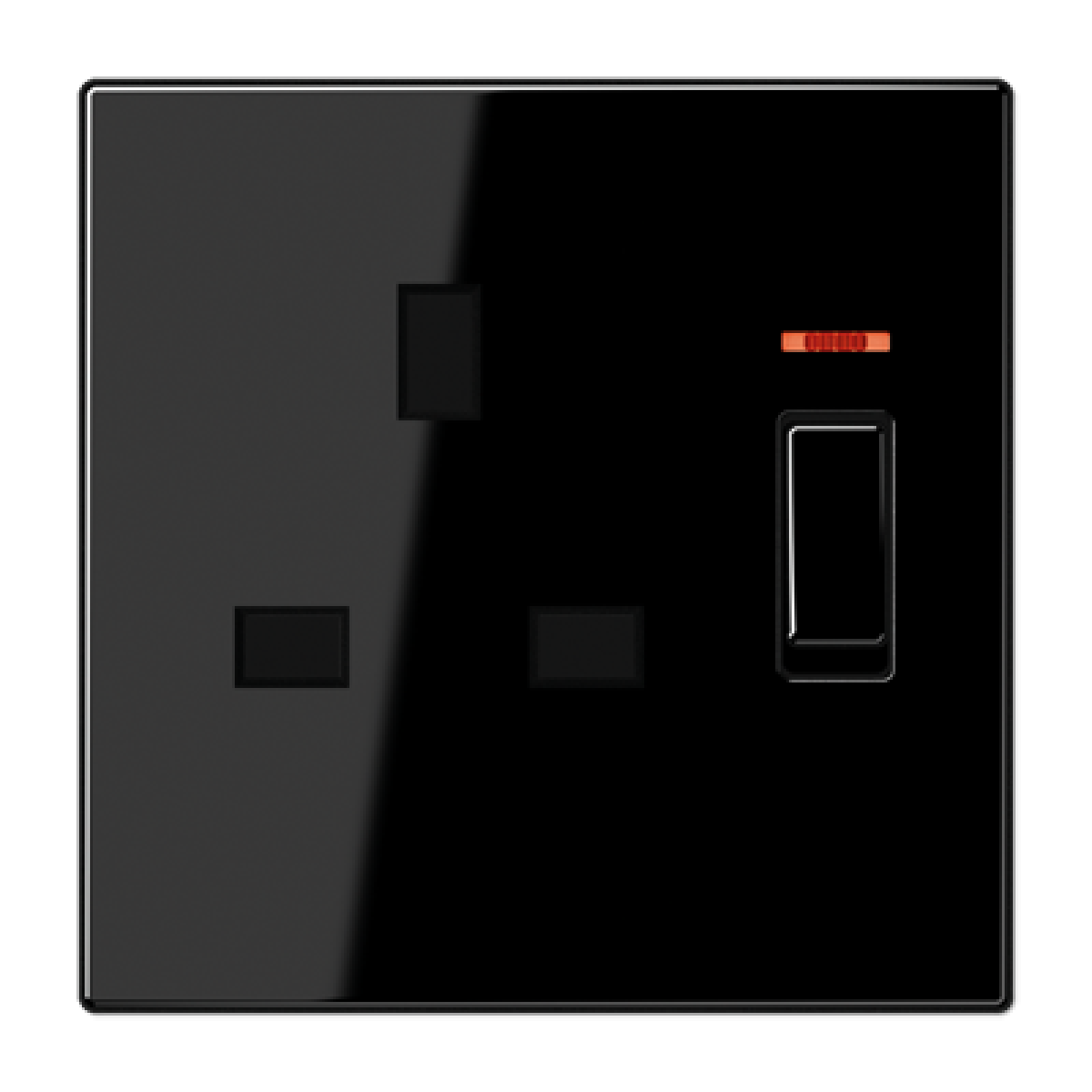 Placa toma 3171 Eins. visor LS negro