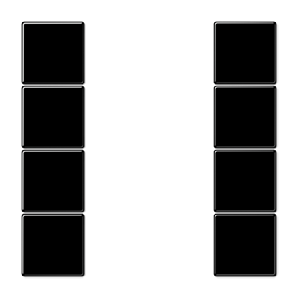 Kit teclas mód. F50 4 fases. LS negro