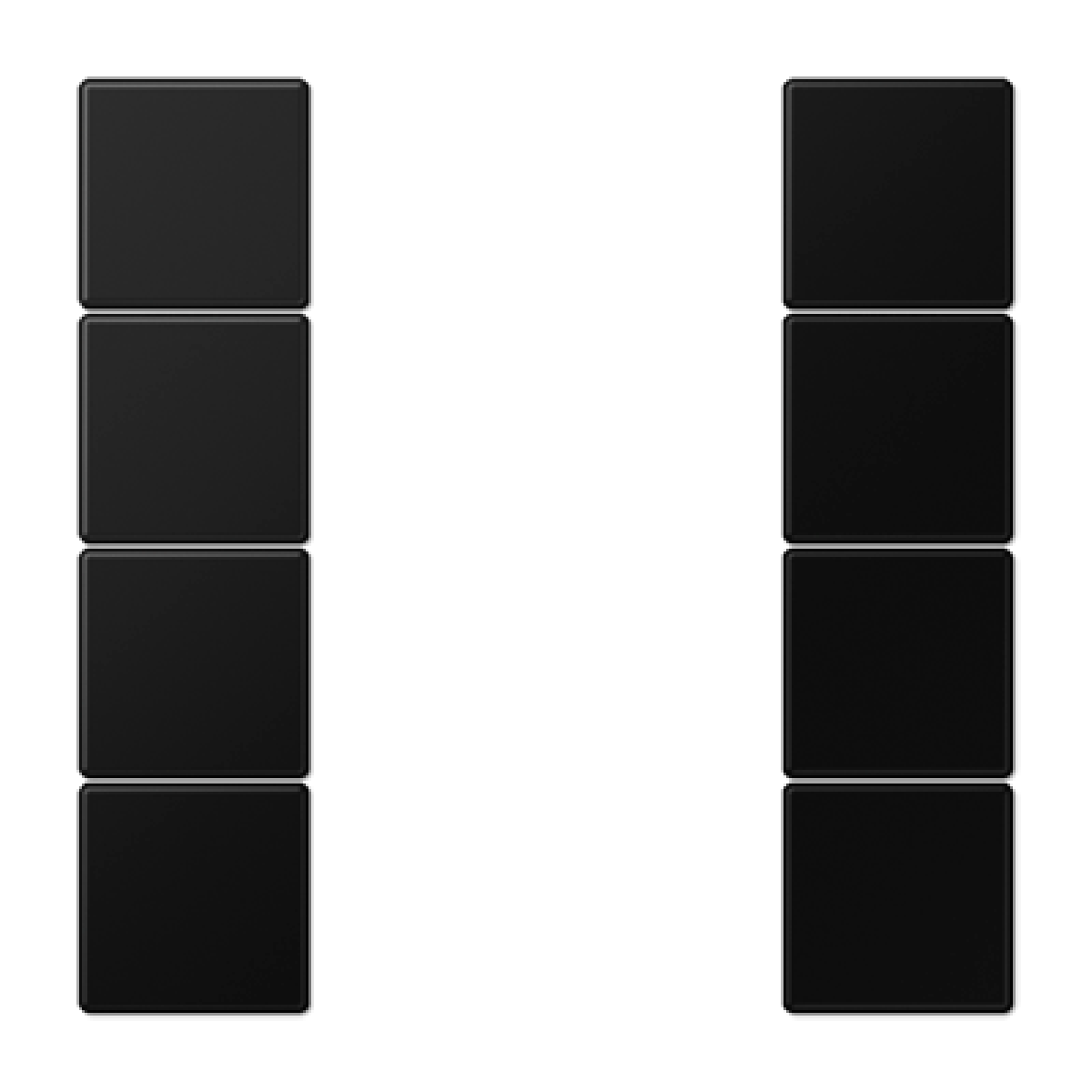 Kit teclas mód F50 4 fases LS negro mate