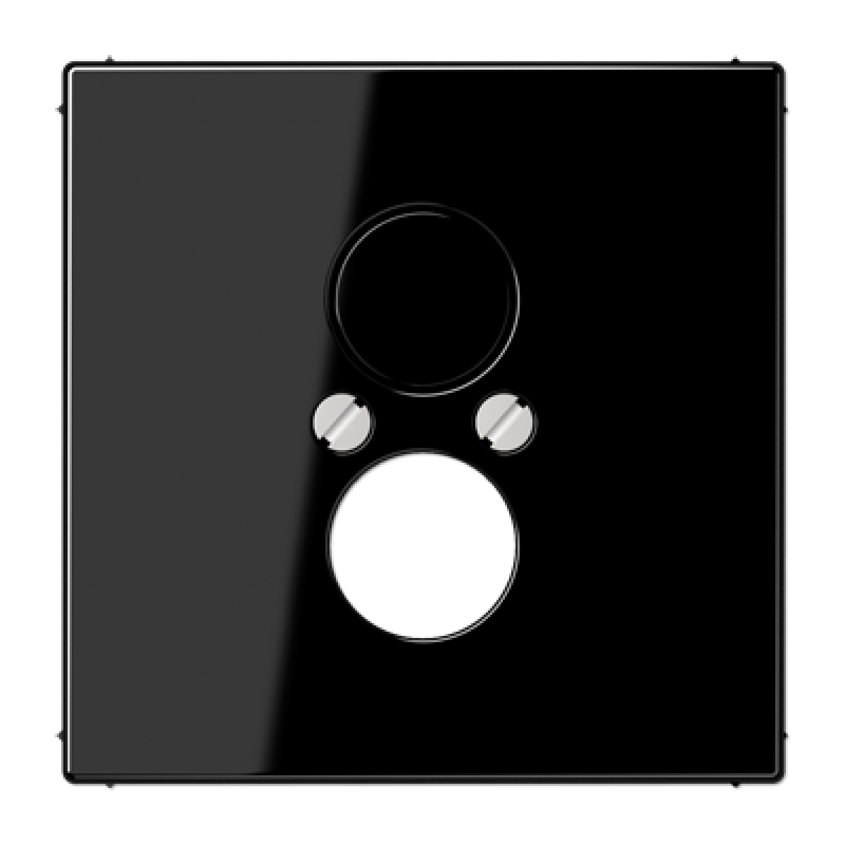 Placa 2 tomas hasta 18,5 diám. LS negro