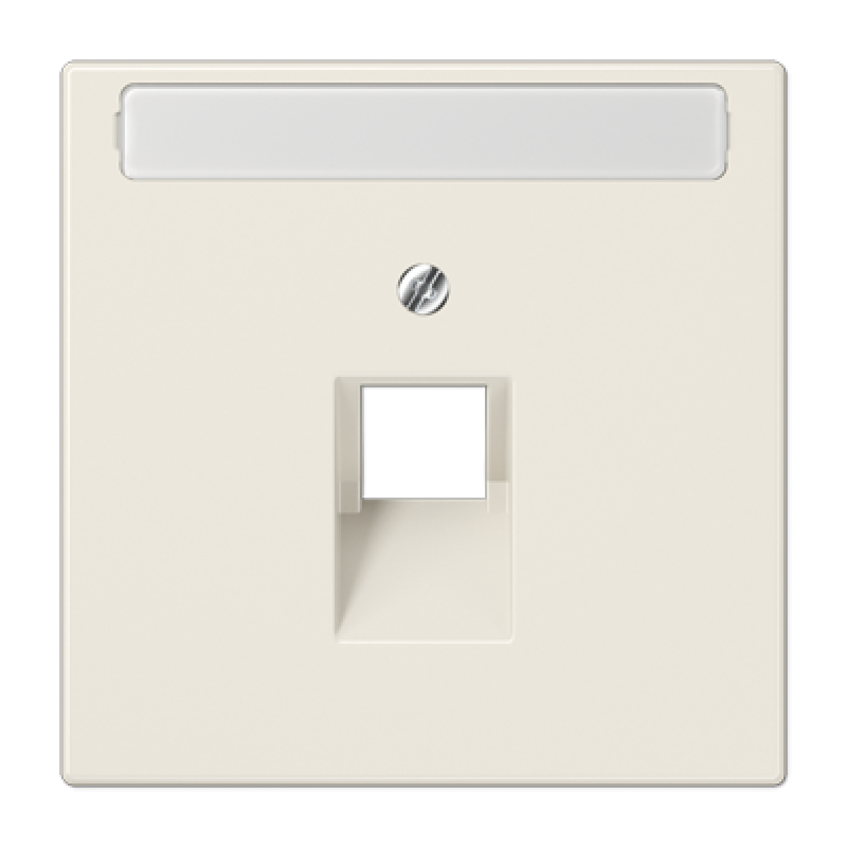 Placa central telef. inscr. LS blanco