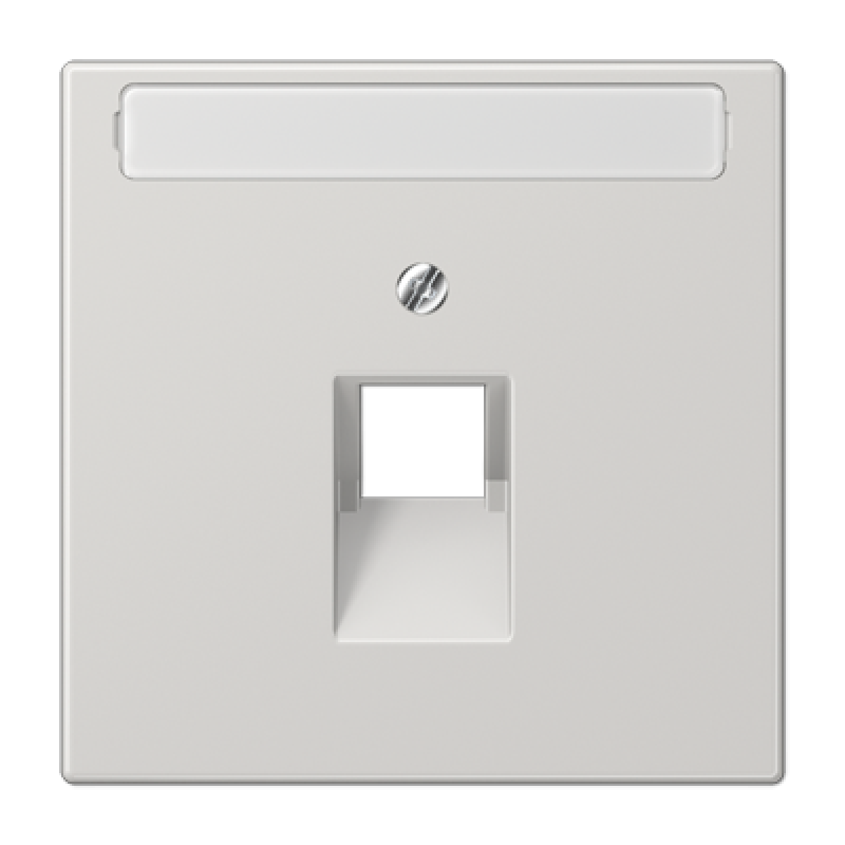 Placa central telef. inscr. LS gris cl