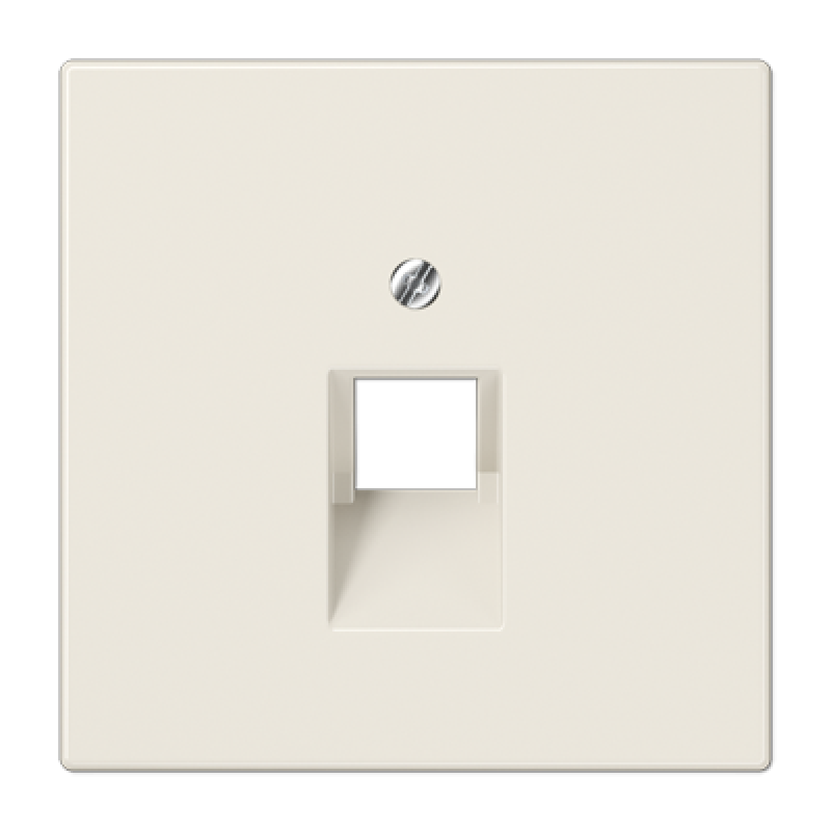 Placa central telef. LS blanco marfil