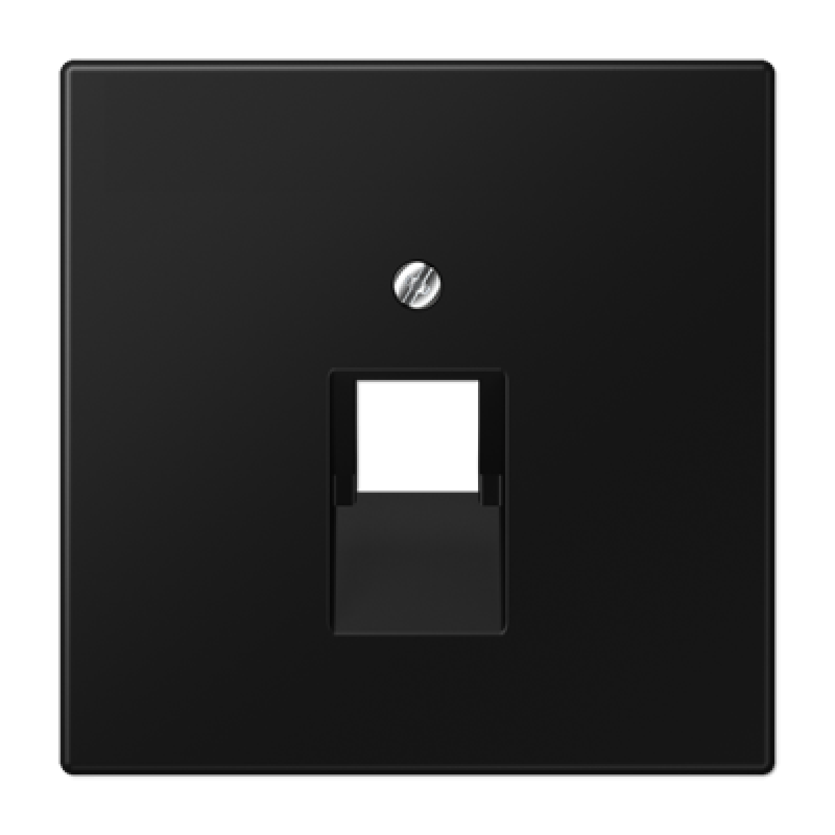 Placa central telef. LS negro mate