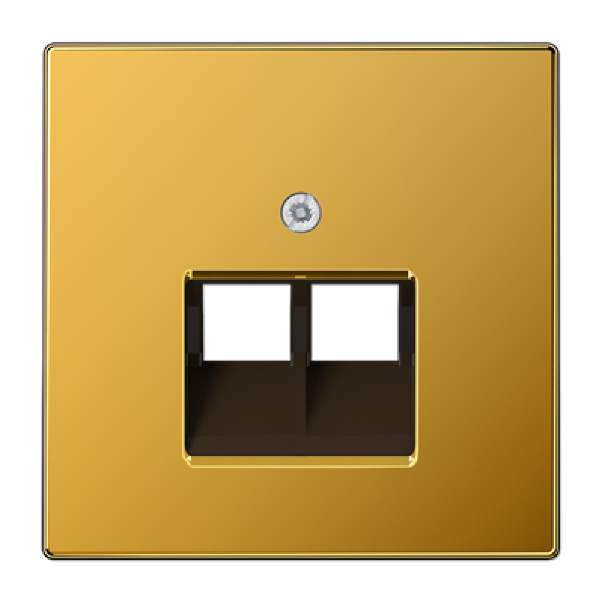 Placa Mod.Jack 2 tomas. LS oro