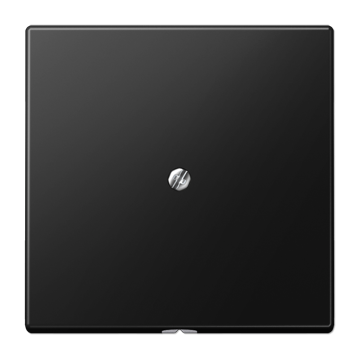 Placa con salida cable LS negro mate