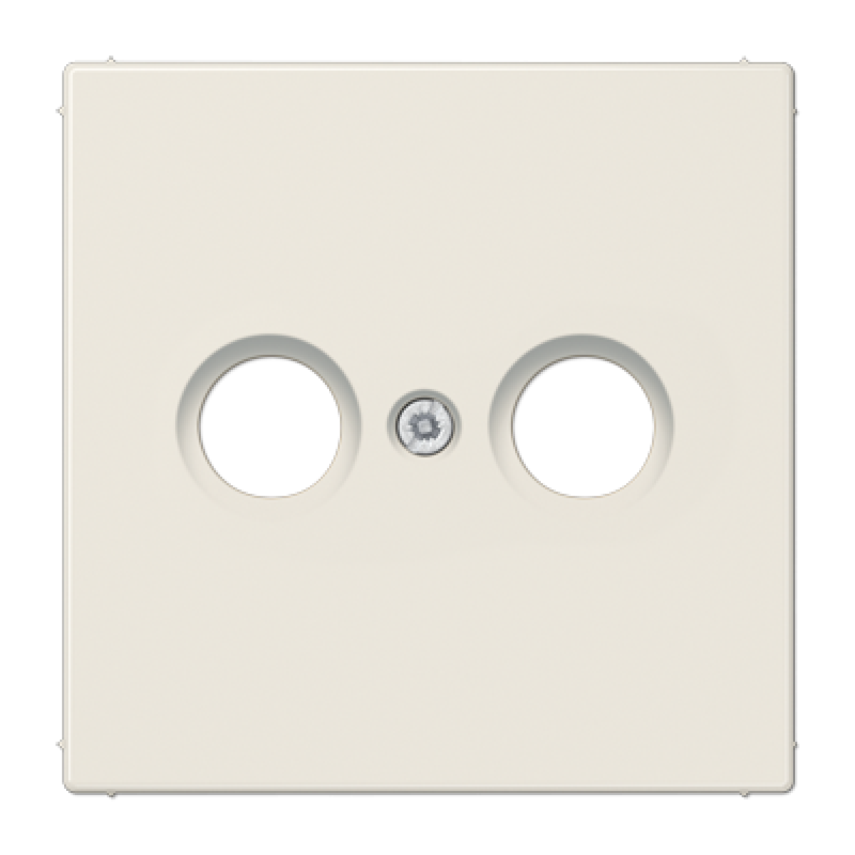 Placa toma TV. LS blanco marfil