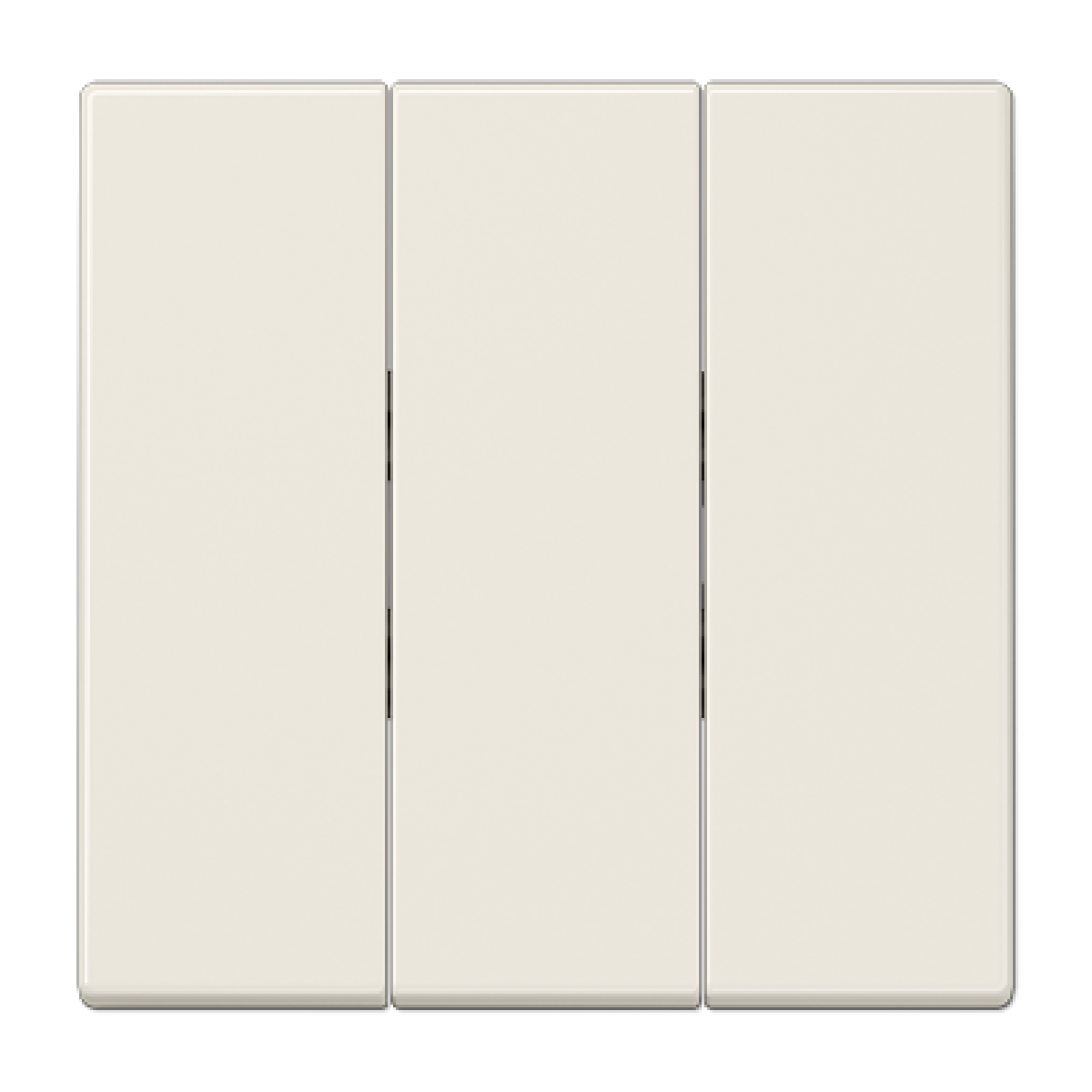 Tecla triple LS blanco marfil