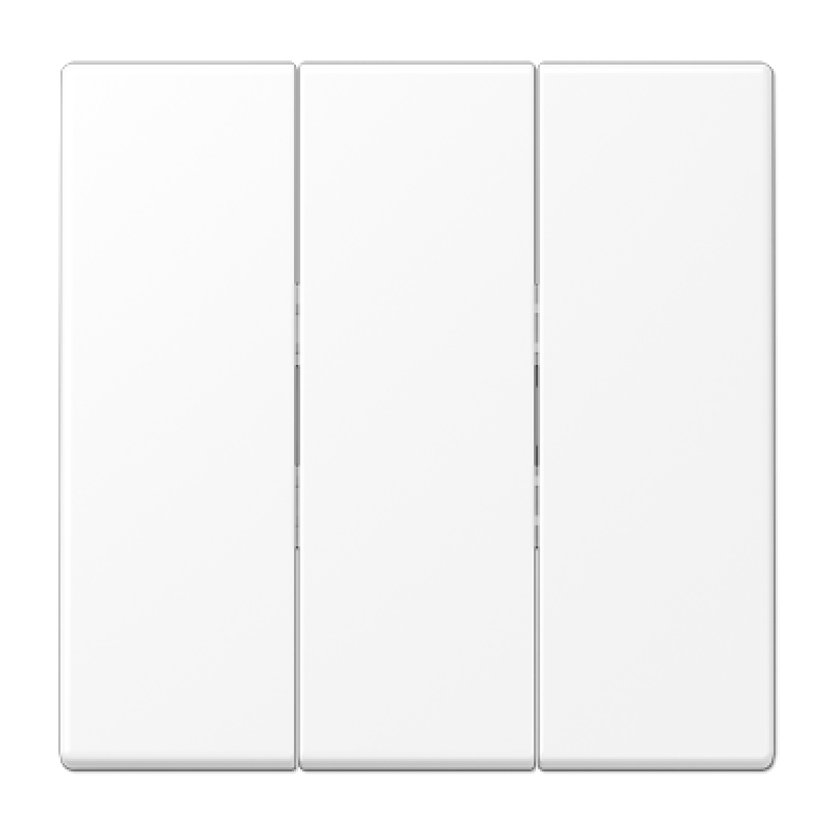 Tecla triple LS blanco mate